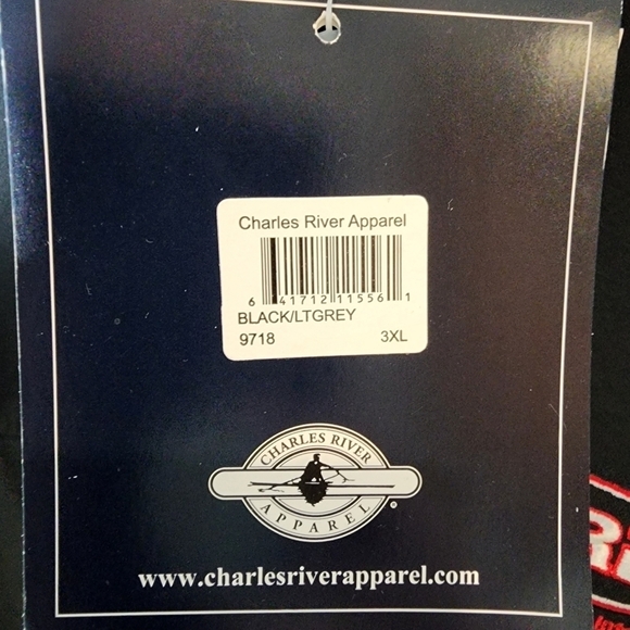 Charles River Men's Black/ Vapor Grey Soft Shell Jacket size 3X - Picture 11 of 14